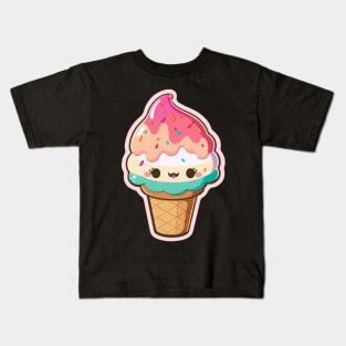 Cartoon Ice cream Kids T-Shirt